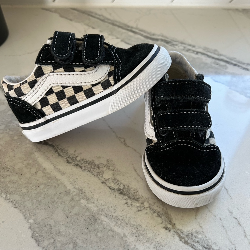 Checkered Vans Toddler size 5